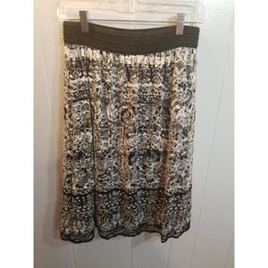 Joe ‎ B Women's L Black/White Lace Granny Core Tiered Look  Mini skirt Gypsy